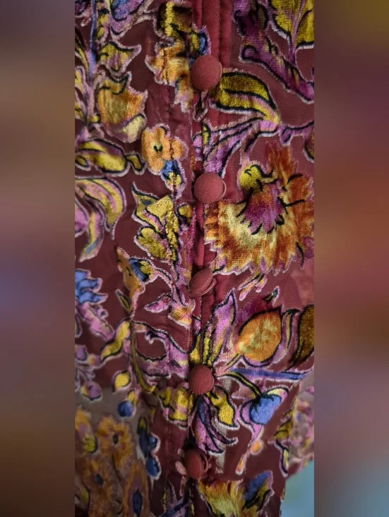 Anthropologie Estela Burnout Sheer Blouse Sz.S NWT - Picture 7 of 12